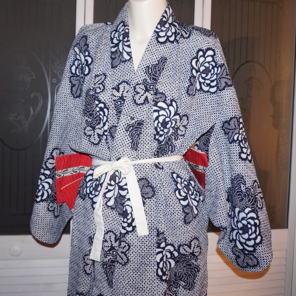 Japanese Robe Kimono Geisha Outfit Dress Costume